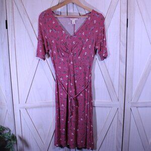 Motherhood Maternity Dress Pink Floral Size S Maternity